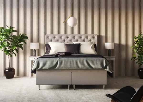 Ribbon-Wood Classic Ash with Grey RecoSilent in bedroom