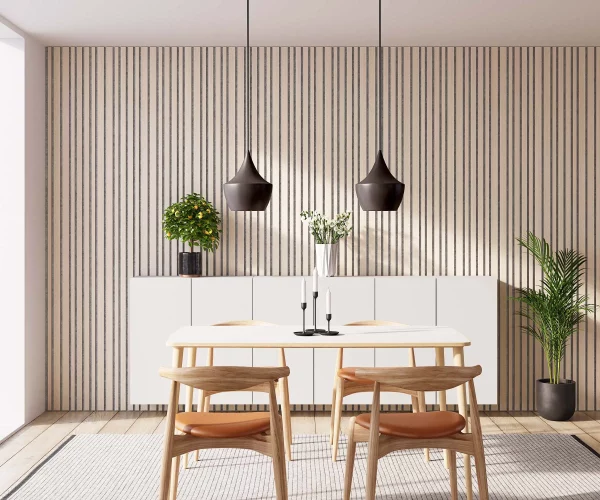 Barcode Classic Ash with Grey Recosilent in dining room