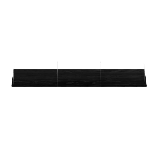 Brace shelf Black Ash 1800 mm white brackets