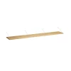 Brace shelf Oak 1800 mm white brackets